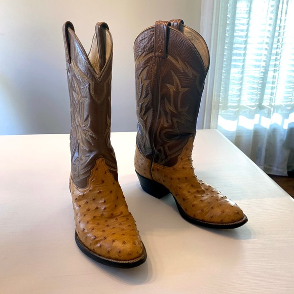 Tony Lama Other - Reserved Tony Lama El Rey Collection Ostrich Western Cowboy‎ Boots Size 8 D